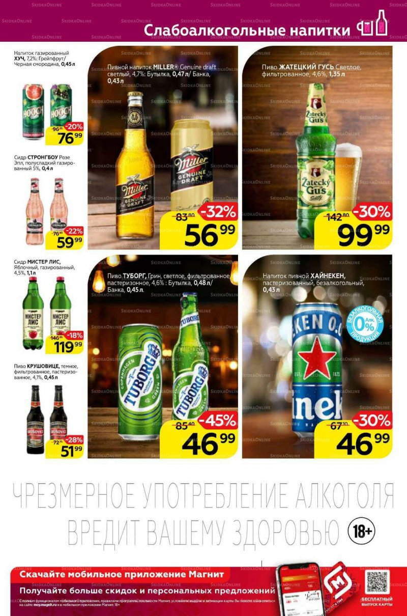 Акции Магнит «Алкоголь» с 8 по 18 января 2022 страница 1