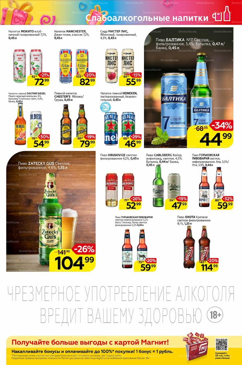 Акции Магнит «Алкоголь» с 2 по 8 марта 2022 года страница 1