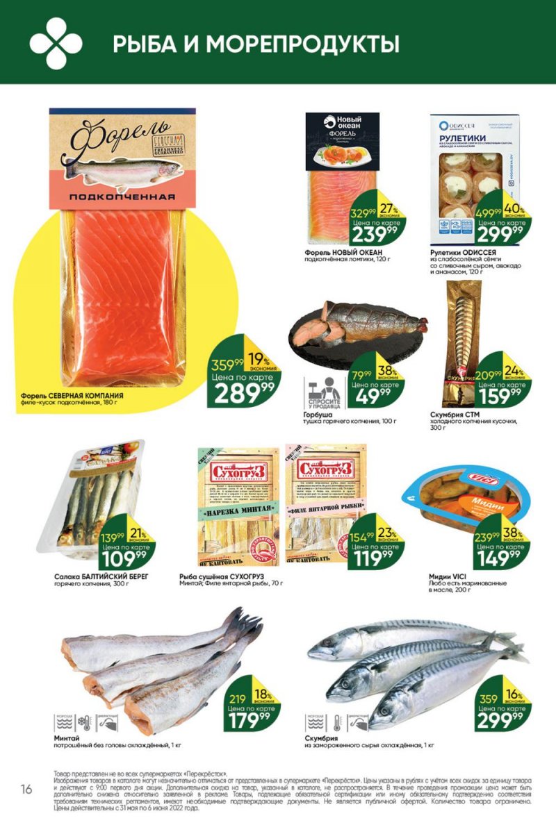 Акции в Перекрестке с 31 мая по 6 июня 2022 года страница 16