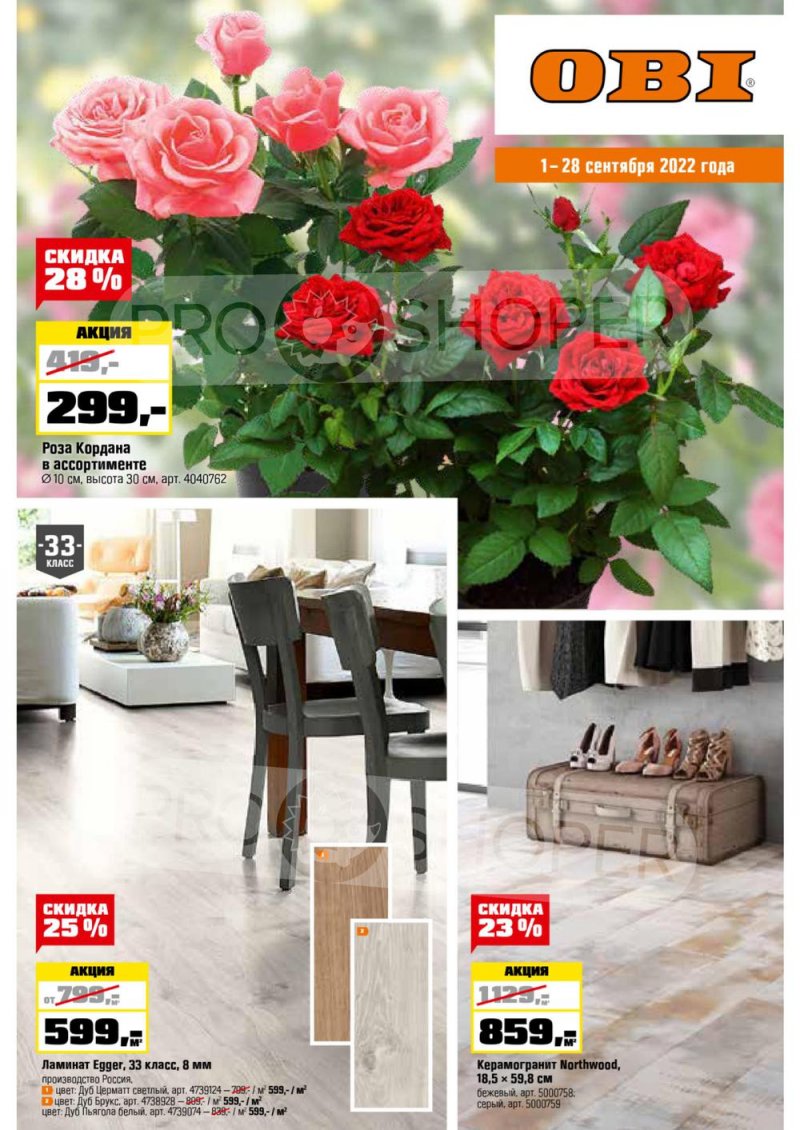 Каталог ОБИ с 1 по 28 сентября 2022 года страница 1