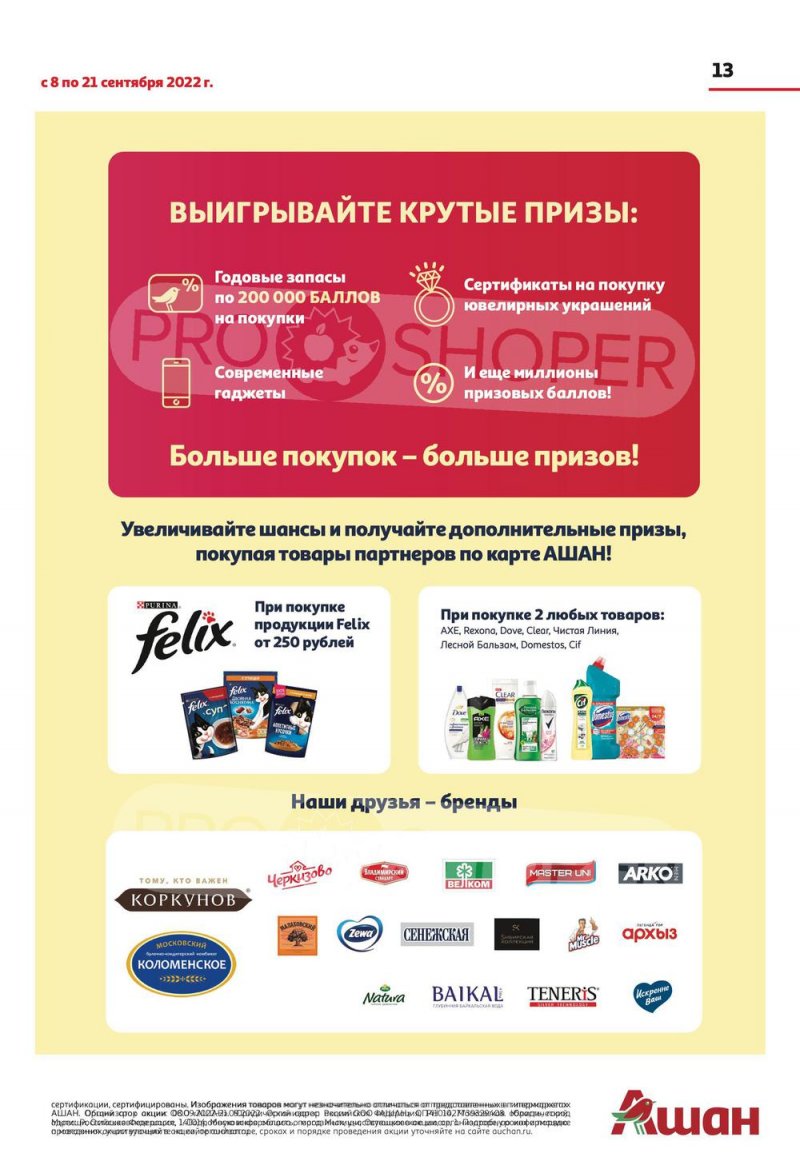 Каталог АШАН с 8 по 21 сентября 2022 года страница 13