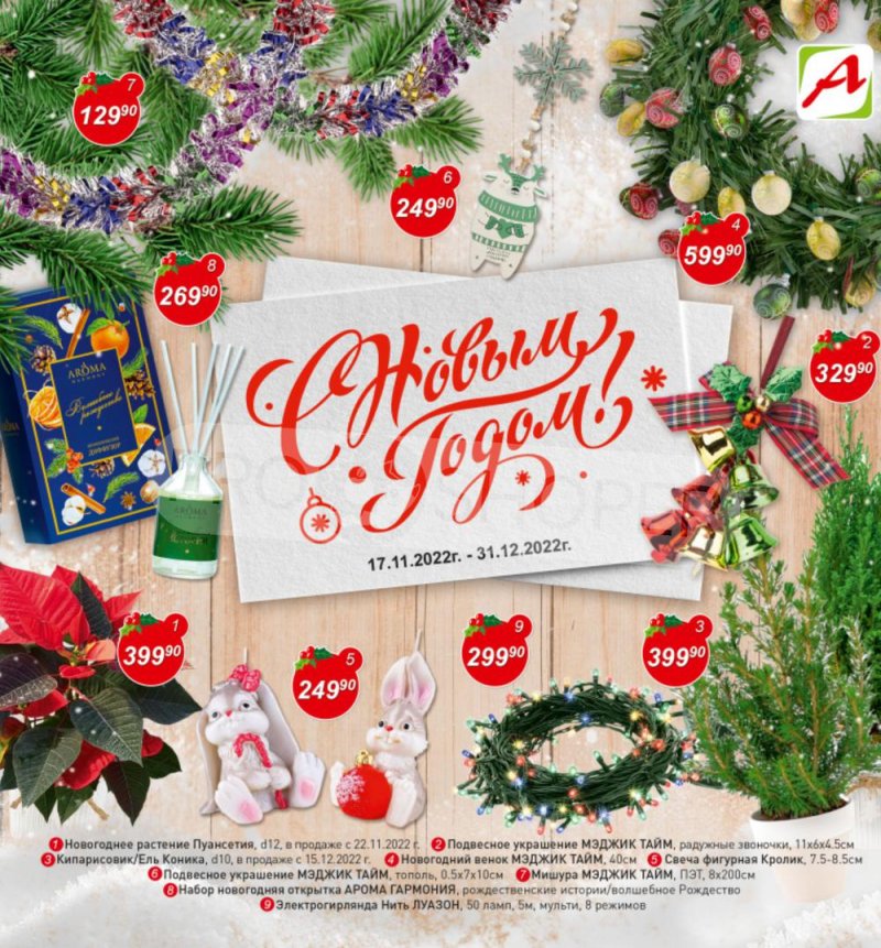 Каталог Авоська «Готовимся к Новому году!» с 17 ноября по 31 декабря 2022 года страница 1