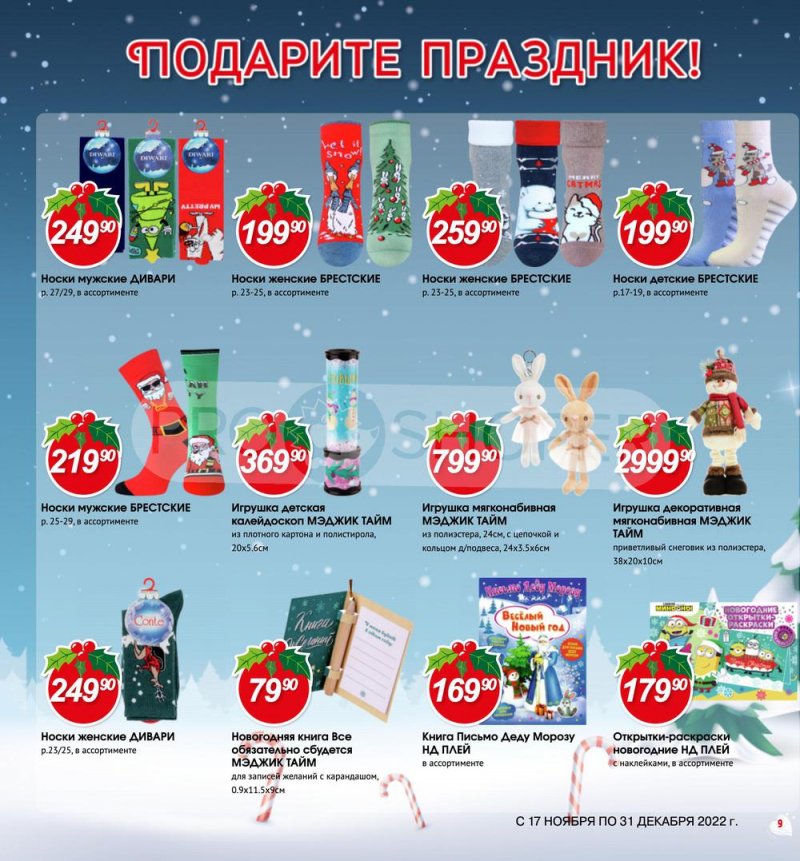 Каталог Авоська «Готовимся к Новому году!» с 17 ноября по 31 декабря 2022 года страница 9