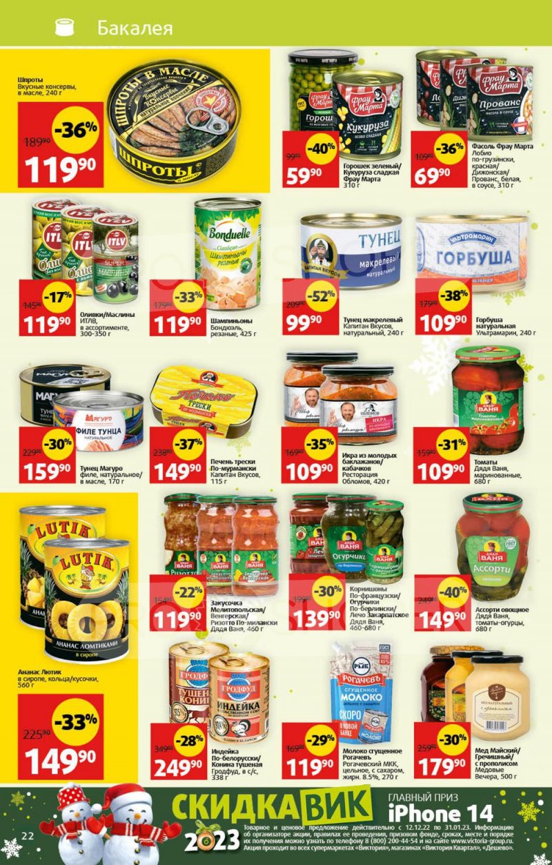 Каталог Виктория с 26 декабря 2022 по 8 января 2023 года страница 22
