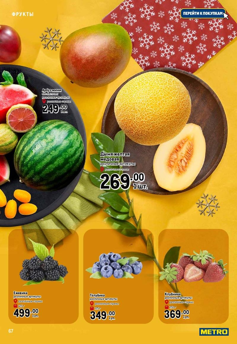 Каталог МЕТРО «Праздник вкуса» с 23 ноября 2023 по 10 января 2024 года страница 67