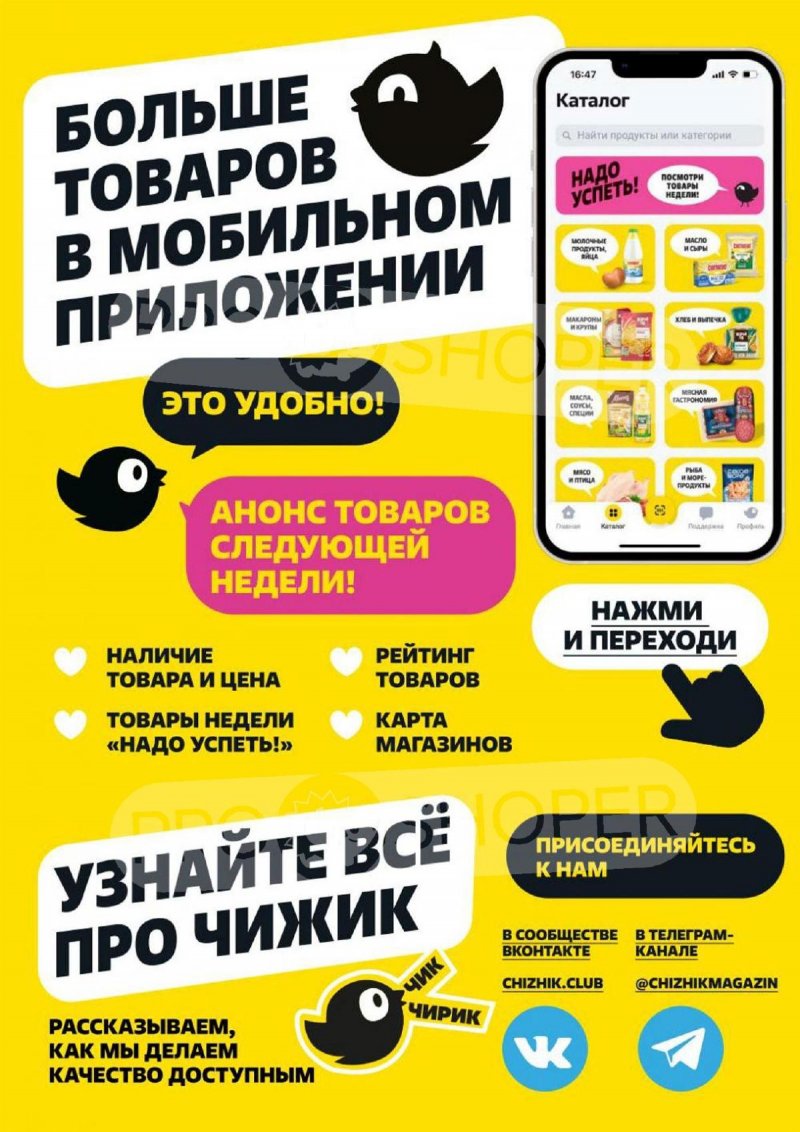 Каталог Чижик — Акции с 5 сентября по 11 сентября 2024 года — Москва страница 5