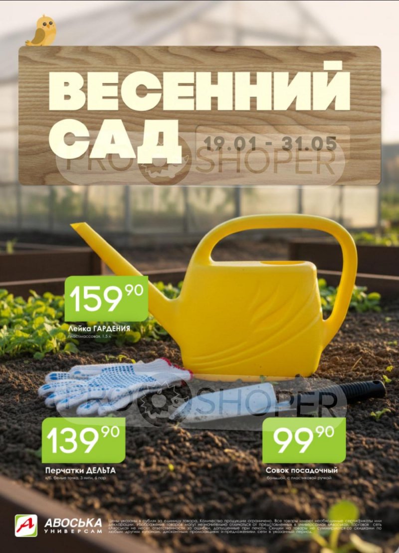 Сезонный каталог Авоська «Весенний сад» с 19 января по 31 мая 2026 года страница 1