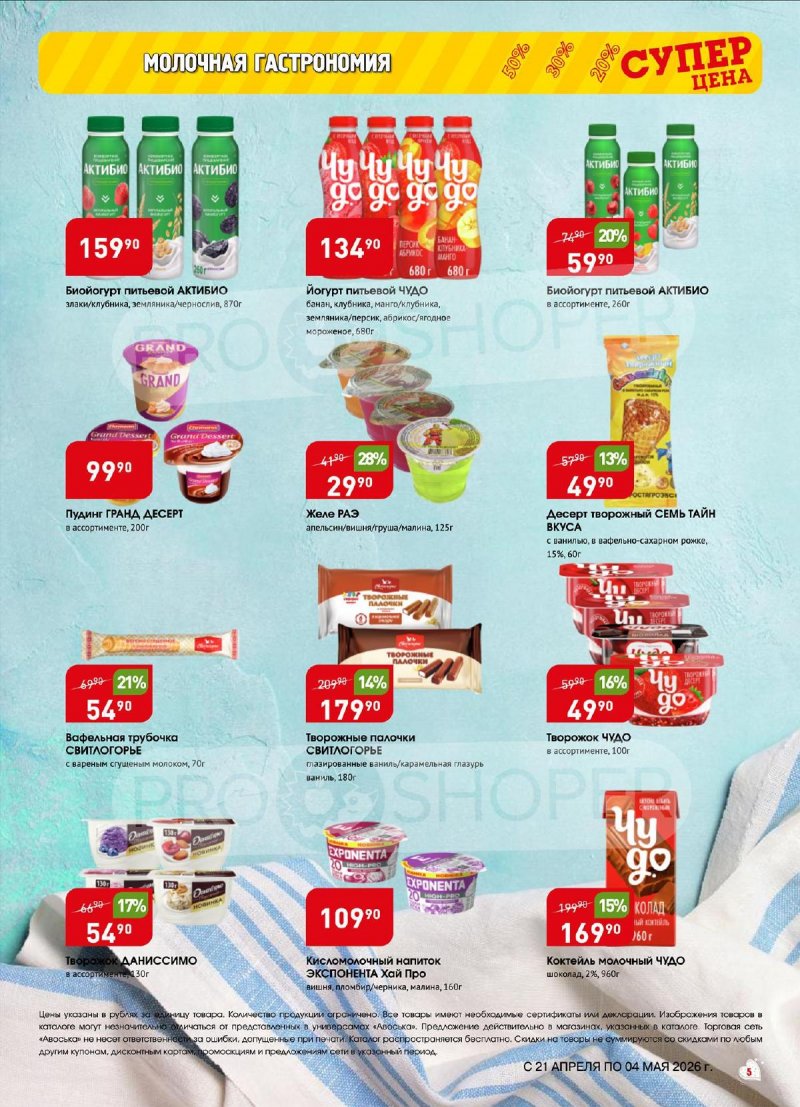 Акции в Авоське с 21 апреля по 4 мая 2026 года страница 5